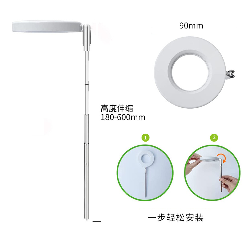 Timing Dimmable Angel Ring LED - Plant Grow Light Full Spectrum 评论和价格