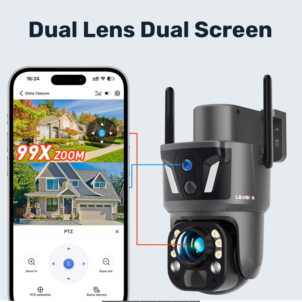 LS VISION 4K 8MP Outdoor Home  - Garden Camera 评论和价格