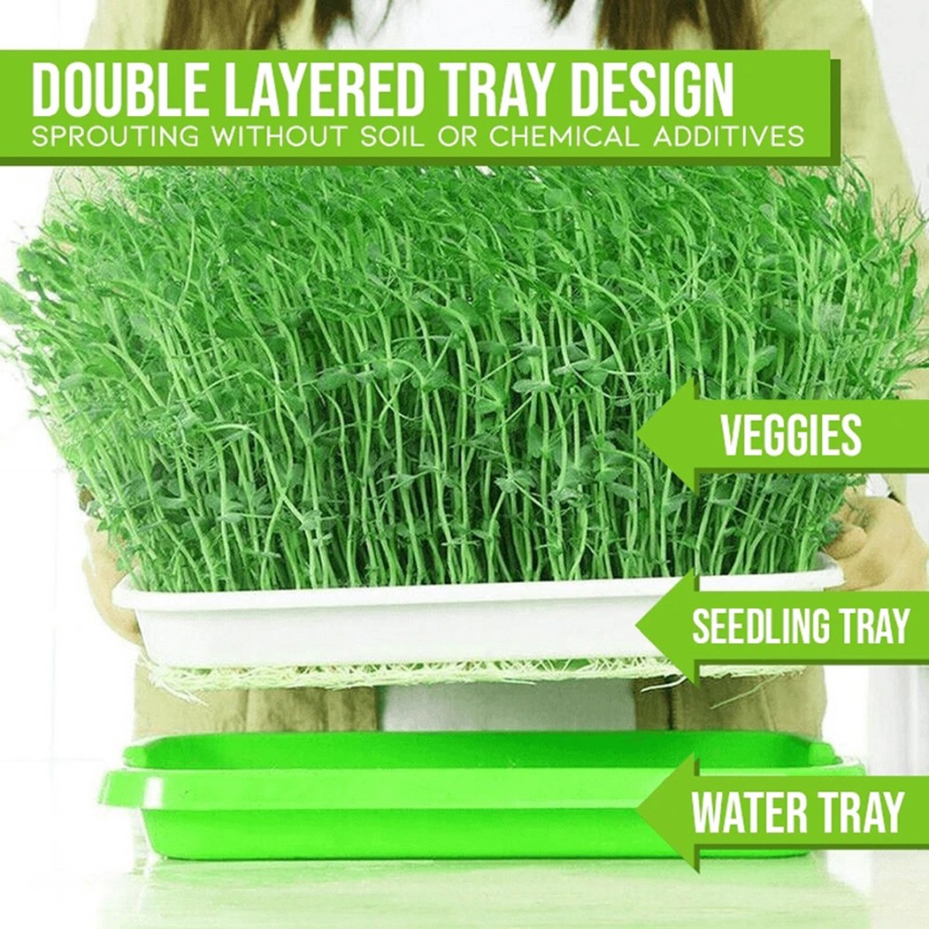 Microgreens Sprouter Tray Hydr - Hydroponic Grow Pod 评论和价格