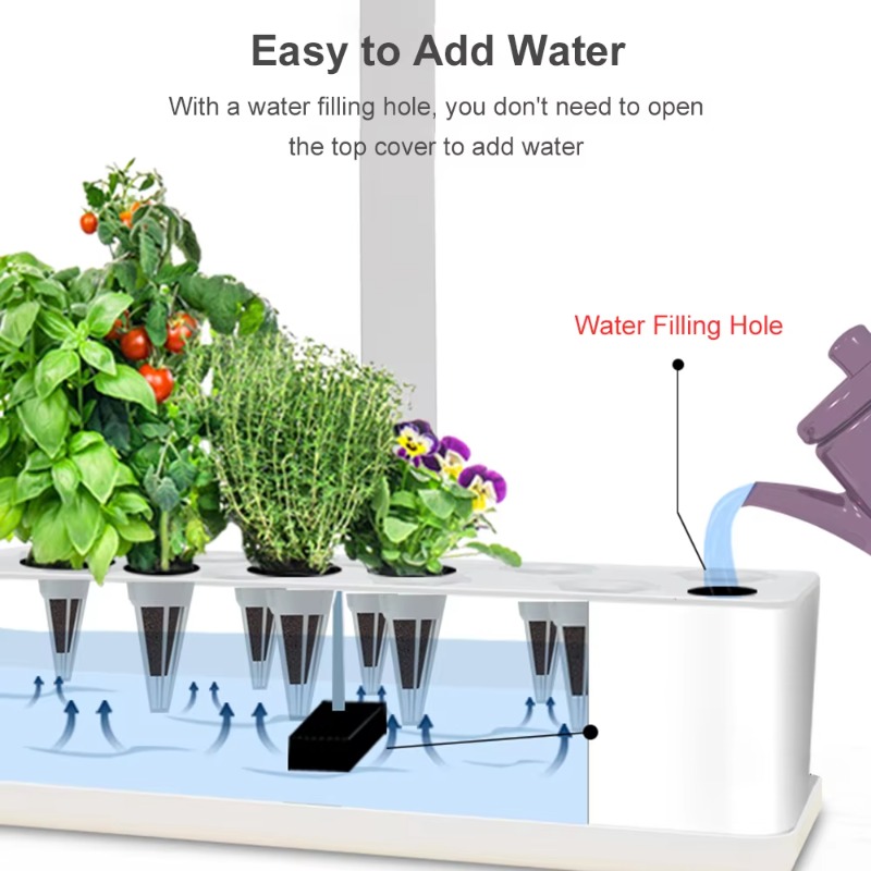 9 Pods Smart Hydroponics Growi - Grow Light Led 评论和价格