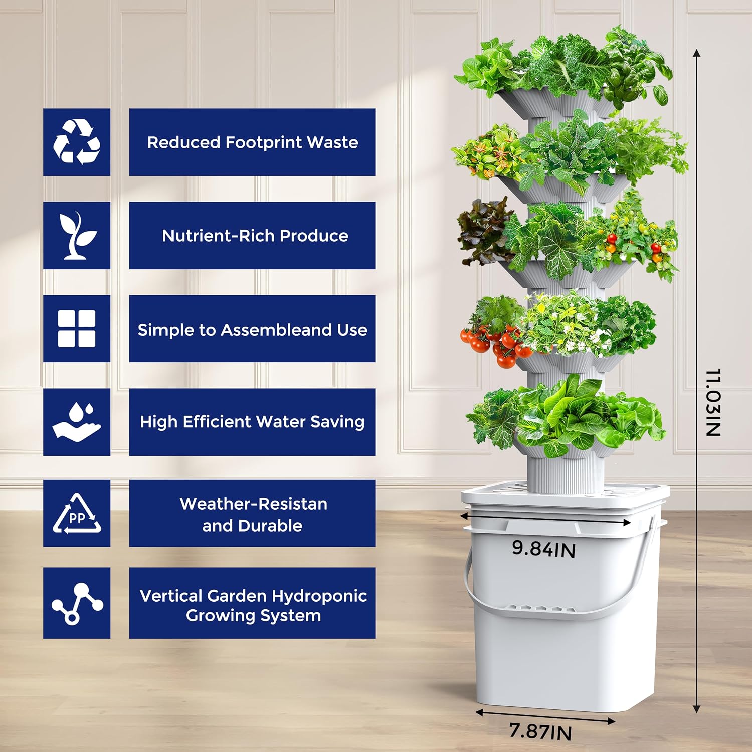 Hydroponics Growing System Kit - Hydroponic Tower 评论和价格