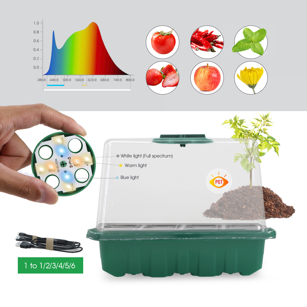 LED Nursery Pots with Grow Lig - Grow Light Led 评论和价格