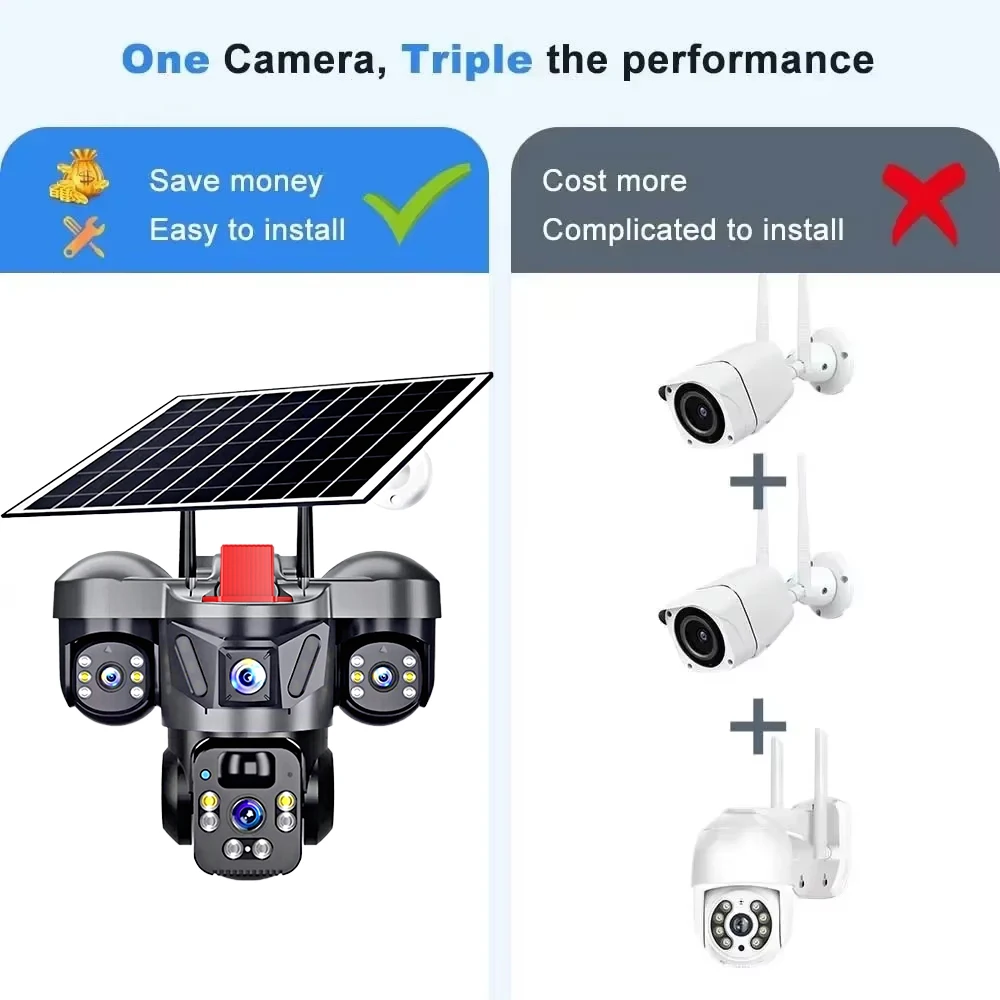 KERUI V380 Pro Outdoor PTZ 6MP - Garden Camera 评论和价格