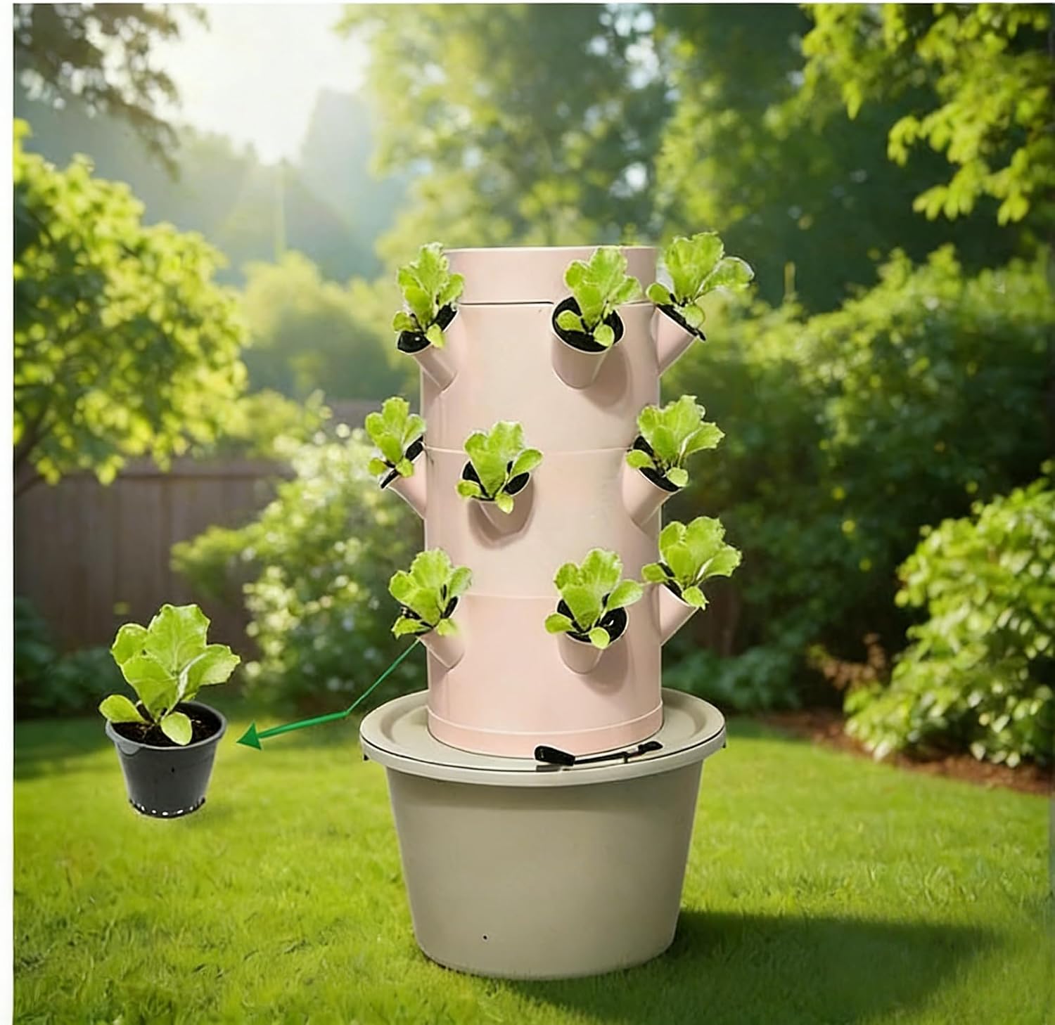 Vertical Hydroponic Growing Sy - Hydroponic Tower 评论和价格