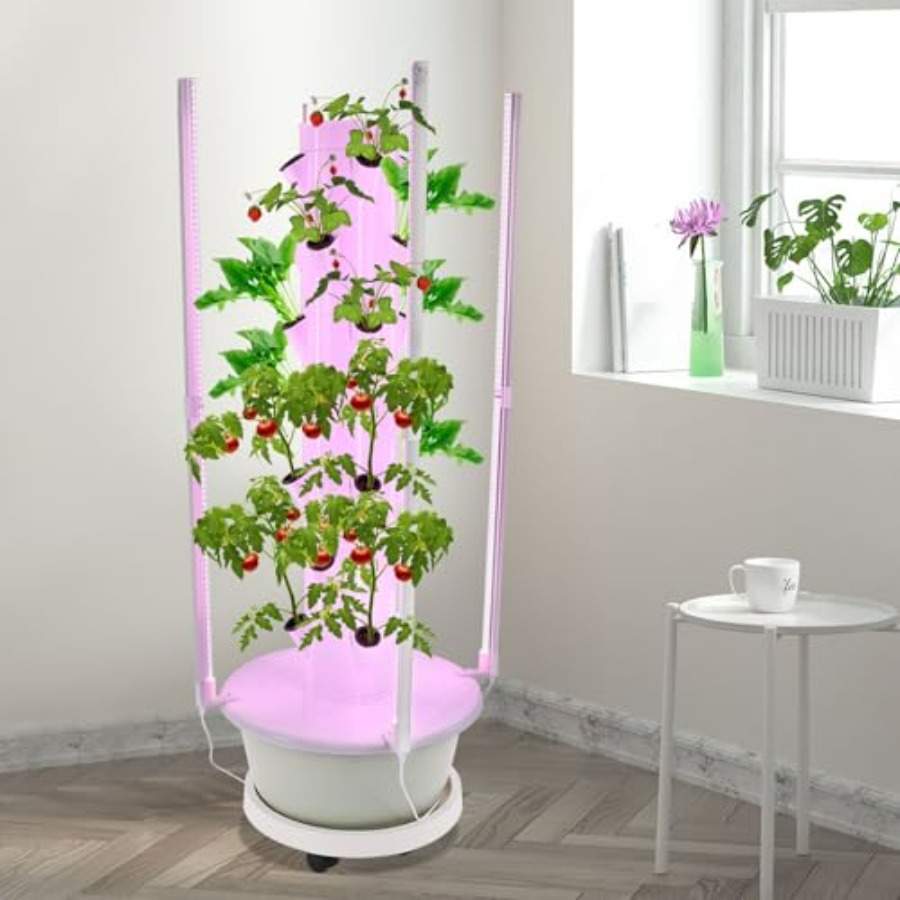 Hydroponic growing tower for i - Hydroponic Tower 评论和价格